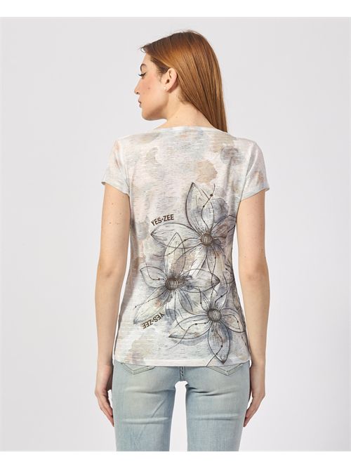 T-shirt girocollo Yes Zee con stampa sublimatica YES ZEE | T236-Y3022222